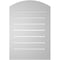 Ekena Millwork Arch Top Surface Mount PVC Gable Vent w/ 2"W x 2"P Brickmould Sill Frame, 18"W x 24"H GVPAR18X2403SN - alternate 2